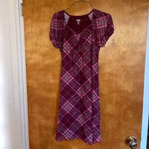 Girls Justice Plaid Dress Size XL I am the heart of Justice